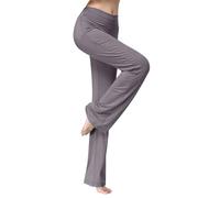 Legging évasé taille haute pour femme - Pantalon de yoga ample et respirant - Jambe large - Pantalon de danse - Pantalon d'entraînement et de course à pied, GY2., L