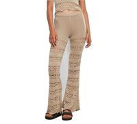 Legging évasé tricot au crochet femme Urban Classics - beige - M XL