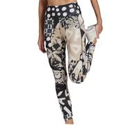 Legging Femme - ADIDAS ORIGINALS - Noir à Motifs - Taille Haute - Tissu AEROREADY - Longueur 7/8ème XS