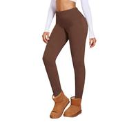 Legging Femme Chaud Hiver Legging Thermique Taille Haute Pantalon Doublé Leggings de Yoga Jogging Gym pour Femme