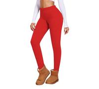 Legging Femme Chaud Hiver Legging Thermique Taille Haute Pantalon Doublé Leggings de Yoga Jogging Gym pour Femme