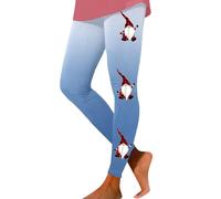 Legging Femme Confortable Tissu Souple Élastique Sport Leggings Quotidien Design Moderne Élégant Idéal Danse Yoga Extérieur(Blue, XL)