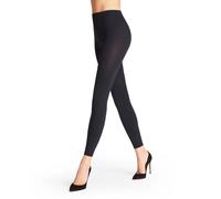 Falke Leggings Pure Matt 100 DEN Femme opaques épais Bleu (Marine 6179) M