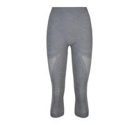 FALKE Wool-Tech Light 3/4 W Ti laine fil fonctionnel séchage rapide 1 pièce, Couche de base inférieure Femme, Gris Grey-Heather 3757, S