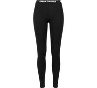 Urban Classics Leggings Ladies Logo Noir/Gris Femme 5XL
