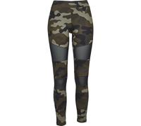 Urban Classics Legging Tech Mesh Camouflage forêt/Noir Femme XXL