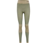 Hummel Legging femme hmlclea sans couture Taille mi-haute Vert XS