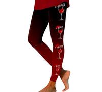 Legging Femme Minceur Pantalon De Sport Collant Noel, Tenue Sports Fitness Gym Running Pants Collants Imprimé ThèMe NoëL VêTement Respirant Douce Serré Extensible