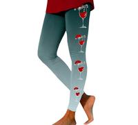 Legging Femme Minceur Pantalon De Sport Collant Noel, Tenue Sports Fitness Gym Running Pants Collants Imprimé ThèMe NoëL VêTement Respirant Douce Serré Extensible