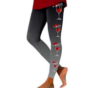 Legging Femme Minceur Pantalon De Sport Collant Noel, Tenue Sports Fitness Gym Running Pants Collants Imprimé ThèMe NoëL VêTement Respirant Douce Serré Extensible