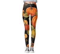 Legging Femme Motif Halloween Pantalon Sport Noir Anti Cellulite Nuit Leggings Tenue De Taille Haute a Compression 3D Grande pour Femmes Été- Vetement Collant Extensible Brule Graisse