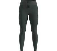 Odlo Collant de course Zeroweight Warm Reflective Femme Vert Olive XL