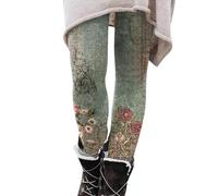 Legging Femme Pas Cher - Vintage Couleur Pantalons De Yoga Grande Taille Hiver Collant Mode Chauds Legging pour Femme Pas Cher Gym Sport Tenue Sport Imprimé avec Motif Thermiques