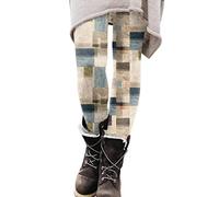 Legging Femme Pas Cher - Vintage Couleur Pantalons De Yoga Grande Taille Hiver Collant Mode Chauds Legging pour Femme Pas Cher Gym Sport Tenue Sport Imprimé avec Motif Thermiques