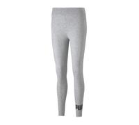 Legging Femme - PUMA - Ess Logo - Gris Clair - Ceinture Élastique - Coupe Moulante S
