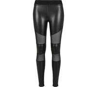 Urban Classics Leggings maille technique en simili cuir Noir 4XL Femme