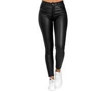 Legging Femme Taille Haute- Pantalon Yoga Cuir Sexy Coupe Slim Décontracté Couleur Unie Classiques Chic Et Élégants Confortable Streetwear Tempérament Passe-Partout Mature Collants