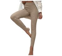 Legging Femme Taille Haute Pantalon Yoga Grande Taille, Pantalon Thermique en Tricot CôTelé De Fitness DéContracté Skinny Step-on-Pied Mince éLastique Streetwear