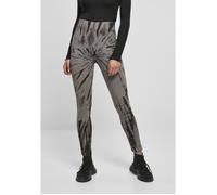 Urban Classics Leggings pour femmes Ladies Cotton Tie Dye High Waist Leggings Black/Asphalt S