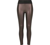Urban Classics Leggings simili cuir taille haute femme Noir XL 91% Polyester, 9% Élasthanne