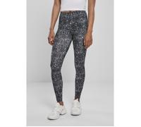 Legging femme - URBAN CLASSICS - AOP - Noir/Blanc - Grandes tailles - Confortable et tendance XXXL