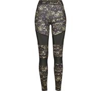 Urban Classics Legging femme Camo Tech Mesh Vert Taille S