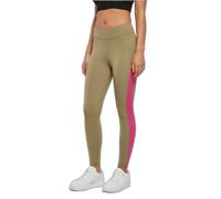 Legging femme Urban Classics Color Block - vert kaki/violet - XS M