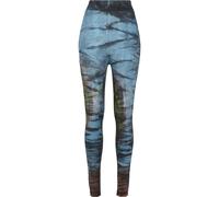 Legging femme Urban Classics cotton tie dye high waist Noir M