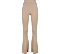 Legging femme Urban Classics Rib Knit Bootcut Marron S