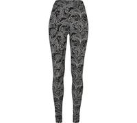 Urban Classics Legging Soft AOP – Pantalon de yoga pour femme – Blacknewpaisley