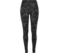 Urban Classics Legging AOP Soft Femme – Noir XS – 92% Polyester, 8% Élasthanne