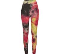 Legging femme Urban Classics tie dye high waist Rose XS