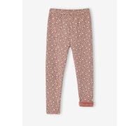 VERTBAUDET Legging Fille doublé Maille Polaire Bois de Rose 12A