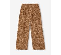 Legging fille en maille côtelé beige 12A