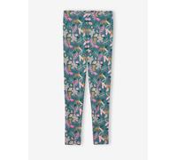 Legging fille imprimé vert imprimé 14A