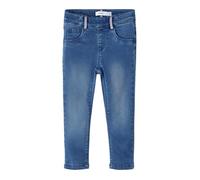 Legging fille NAME IT Salli - Slim Fit - Taille ajustable - Bande détail - Denim sweat doux 2 ans