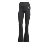 adidas Damen Optime Essentials 3 Stripes Flared Leggings, black/white, XXL