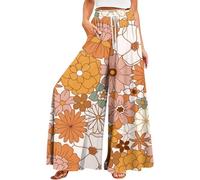 Legging Gainant Femme Resserré Cheville Large Palazzo Ronde Golf Coton Halloween Survêtement Danse D'Intérieur Carotte Survetement Lot Ventre Plat Portefeuille Pantalon Toile Femme Orange L