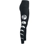 Legging Gothic de Gothicana by EMP - Leggings Avec Lune - S à 5XL - pour Femme - noir M