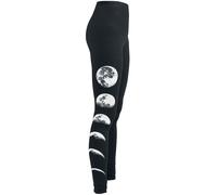 Legging Gothic de Gothicana by EMP - Leggings Avec Lune - S à 5XL - pour Femme - noir S