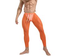 Legging Homme de Sport Compression Cool Dry Athlétiques Léger Legging Pantalon Caleçons Fitness Gymnastique Anti-Frottements Base Layer avec Poches Cuissard Vêtements pour Gym Jogging Cyclisme