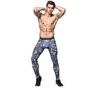 Legging Homme de Sport Compression Extensible Athlétiques Léger Pantalon Legging Confortable Thermique Caleçons Base Layer Collant Anti-Frottements Tight Cuissard pour Gym Jogging Cyclisme