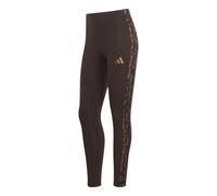 Adidas - Legging Seasonal Essentials Imprimé animal 3-Stripes - Aurora Coffee - L - occasion marron
