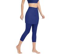 Legging Jupe Femme Sport Legging Court, Pantalon Sport Grande Taille 2 en 14 Gym avec Poches Opaque Taille Haute pour Jogging Tennis Badminton RandonnéE Squash Yoga