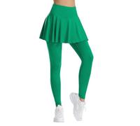 Legging Jupe Femme Taille Haute, Pantalon De Yoga Push Up,Leggings Ete Tennis avec Jupe Et Pantalon Collant D'EntraîNement Fitness Course à Pied Golf Loisirs Slim Fit Base Jegging