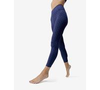 Legging long Born Living Yoga Monogram bleu foncé femme - XS