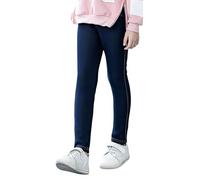 Legging Long Pantalon Skinny doublé Polaire pour Fille,Pantalon d'hiver Chaud et Extensible en Denim,décontracté,pour Tout-Petits et Grands Enfants