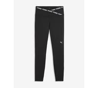Legging long Puma Strong Cross Front noir blanc femme - S