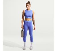 Legging long taille mi-haute Nike Pro pour femme Sapphire/Sapphire/Blanc XXL (FR 54-56)