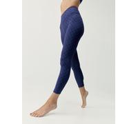 Legging long Born Living Yoga Monogram bleu foncé femme - XS